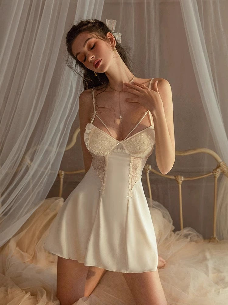 Lumiere 18 Sheela Satin Nightdress Yellow
