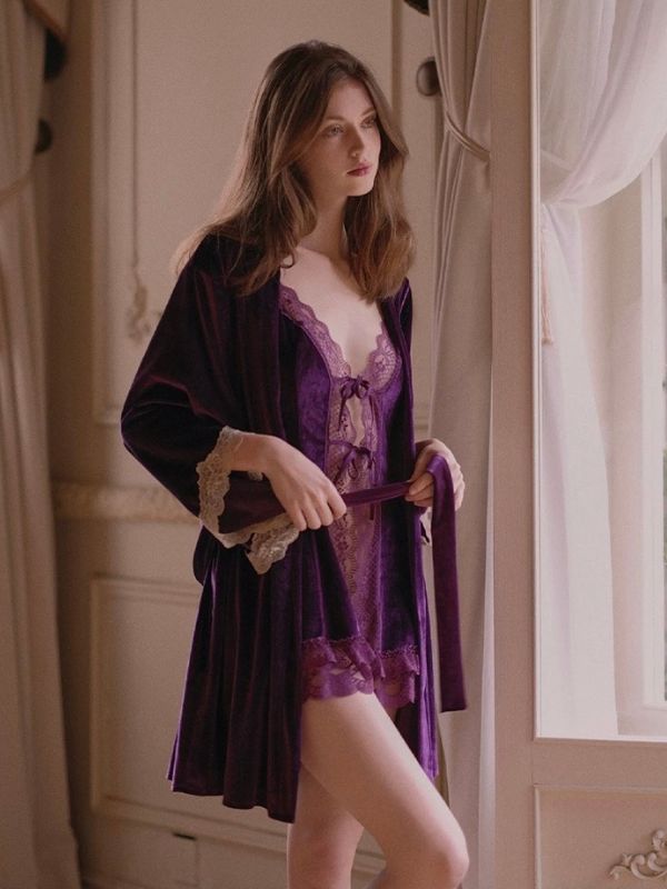 Viya Velvet Babydoll- Purple | Lumiere 18 | Sexy Lingerie & Sleepwear Lumiere 18 Lingerie Viya Velvet Babydoll- Purple | Lumiere 18 | Sexy Lingerie & Sleepwear Lumiere 18 Lingerie