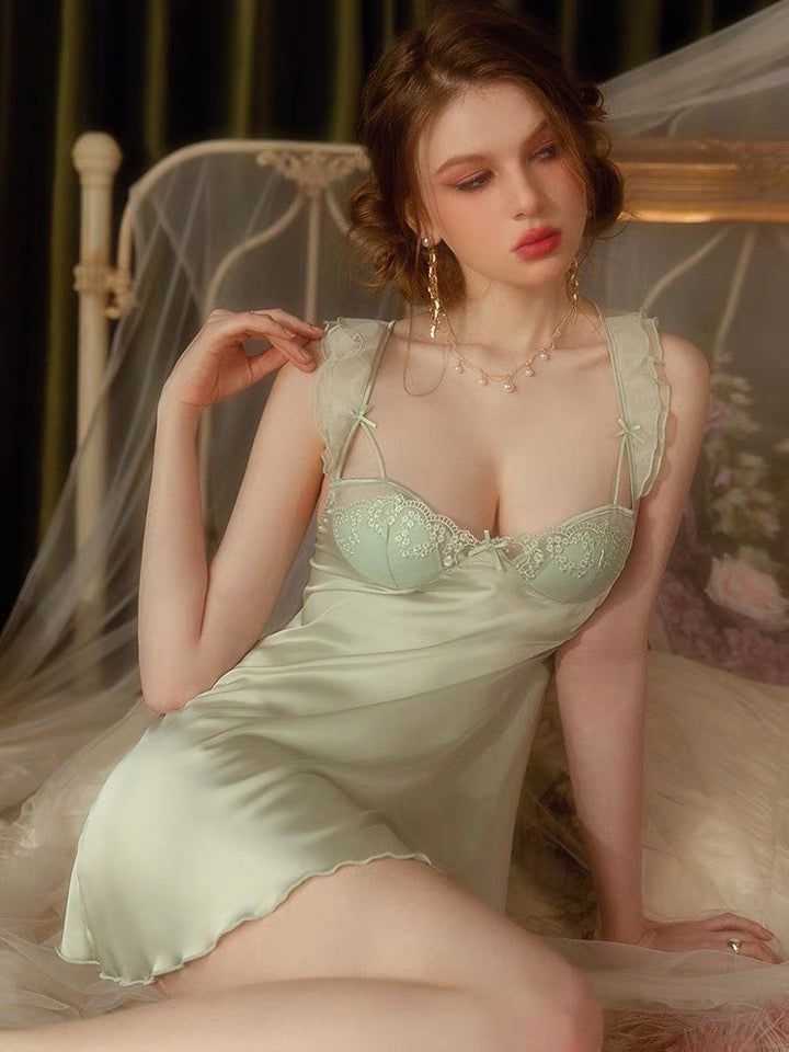 Chloe Satin Nightdress | Lumiere 18 Sexy Lingerie and Nightwear Lumiere 18 Lingerie Chloe Satin Nightdress | Lumiere 18 Sexy Lingerie and Nightwear Lumiere 18 Lingerie