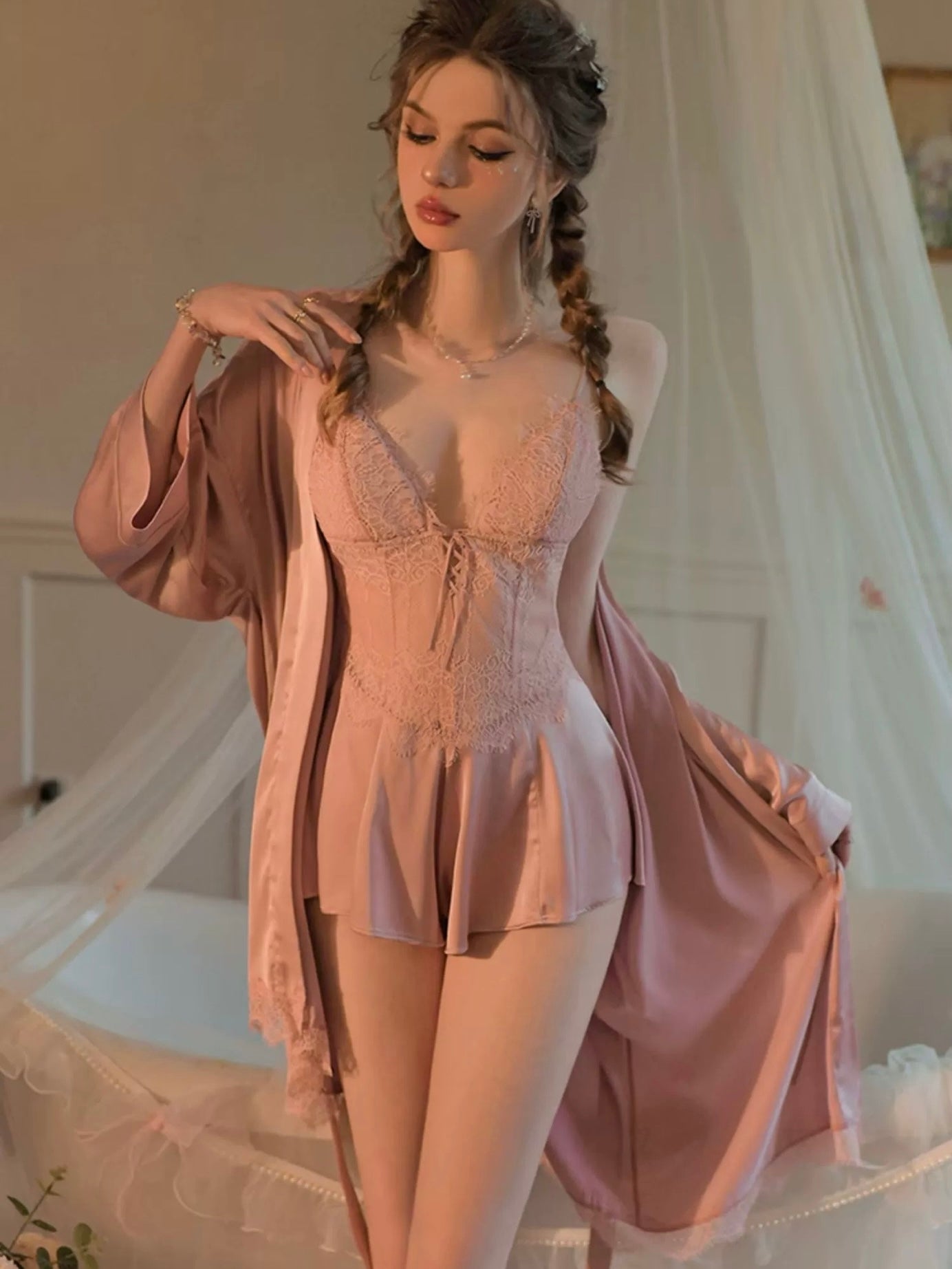 Lumiere 18 Zoe Pink Jumpsuit