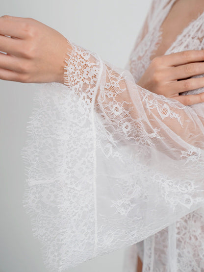 Maya Bride Robe - White